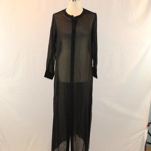Marie France Van Damme silk cover up